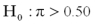 <strong>If a sign test is applied, what is the null hypothesis for a two-tailed test?</strong> A) B) C) D)