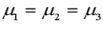 The alternative hypothesis used in ANOVA is .
