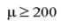 If the null hypothesis is and the alternate hypothesis states that µ is less than 200, then, a two-tail test is being conducted.