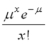 <strong>In a Poisson distribution the mean is equal to</strong> A) n \pi B) C) e<sup>-x</sup> D)