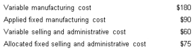 <strong>The Houston Company manufactures office equipment. They are ready to introduce a new line of desktop copiers. The following data concerns the copiers: If the company uses cost-plus pricing based on variable manufacturing cost, what price must the company charge when the mark-up percentage is 200 per cent?</strong> A) $585 B) $450 C) $630 D) $540