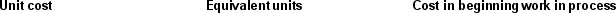 <strong>Which of the following are needed to calculate ending work in process under process costing? </strong> A) B) C) D)