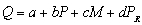 <strong>The following linear demand specification is estimated for Conlan Enterprises,a price-setting firm: where Q is the quantity demanded of the product Conlan Enterprises sells,P is the price of that product,M is income,and is the price of a related product.The results of the estimation are presented below: For the next 2 questions suppose income remains at $10,000 but the price of the related good increases to $60 and Conlan decides to raise the price of its product to $50.At the prices and income given above,Conlan can expect to sell _________units.</strong> A)342 B)600 C)724 D)864 E)872