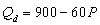Use the following demand and supply functions: Demand: Supply: Equilibrium price and output are