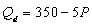 <strong>Use the following general linear demand relation: where P is the price of good X,M is income,and is the price of a related good,R.What is the demand function when M = $50,000 and = $10?</strong> A) B C) D) E)none of the above