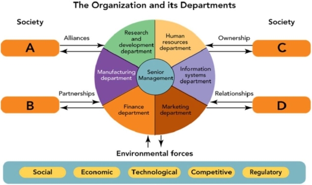 Figure 1-1 -In Figure 1-1, B represents a firm's partnerships with