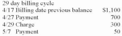 <strong>Given the following: The average daily balance is:</strong> A) $910.34 B) $755.17 C) $810.43 D) $755.71 E) None of these