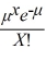 <strong>In a Poisson distribution,the variance is equal to ________.</strong> A)nπ B) C)e - x D)