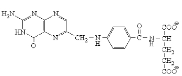 <strong>Which vitamin is shown below? </strong> A)Vitamin C. B)Thiamin (vitamin B1). C)cobalamin (vitamin B12). D)folate.