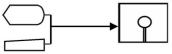 <strong>When a sale is made,data is captured by a cash register and stored on a floppy disk for later uploading to the accounting system.Which one of the following diagrams represents this activity?</strong> A) B) C) D)