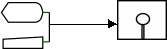 <strong>When a sale is made,the data are entered into a cash register and stored on a floppy disk for later uploading to the accounting system.Which one of the following diagrams represents this activity?</strong> A) B) C) D)