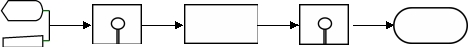 <strong>A business simulation game that is used by colleges and universities all over the world has students submit decisions over the Internet.Decisions are stored online,processed on the server,and then the results are stored online.They are then downloaded by students in preparation for the next round.Which one of the following diagrams represents this activity?</strong> A) B) C) D)