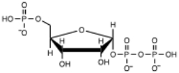 <strong>Which of the following is the correct structure for PRPP?</strong> A) B) C) D) E)none of the above