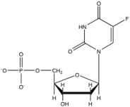 <strong>The following molecule is an irreversible inhibitor of which enzyme of nucleotide metabolism? </strong> A)ribonucleotide reductase B)thymidylate synthase C)thymidine kinase D)dCMP deaminase E)CTP synthetase