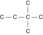 <strong>Three or four of the following illustrations depict different structural isomers of the organic compound with molecular formula C₆H₁₄. For clarity, only the carbon skeletons are shown; hydrogen atoms that would be attached to the carbons have been omitted. Which one, if any, is NOT a structural isomer of this compound?</strong> A) B) C) D) E)Each of the illustrations in the other answer choices depicts a structural isomer of the compound with molecular formula C₆H₁₄.