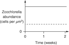 <strong>The following data were collected two weeks following reintroduction of Chlorella. (NOTE: Native refers to Chlorella originally taken from P. bursaria cytoplasm.) Figure 28.2: Abundance of zoochlorellae in P. bursaria cytoplasm two weeks after reintroduction -The researchers decided to perform the same experiment over again, only this time, withdrawing P. bursaria samples every other day for testing to get a better picture of the fate of each Chlorella strain over time. Which graph below is most consistent with the results depicted in Figure 28.2, assuming that P. bursaria ingests the various Chlorella strains indiscriminately? Key: \text { Native} \quad \text { Other Protists } \quad \text { Free-living } </strong> A) B) C) D)