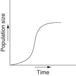 <strong>Which of the following graphs illustrates the growth curve of a population of snowshoe hares over several seasons in northern Canada?</strong> A) B) C) D) E)