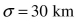 Find the minimum sample size required to estimate a population mean Margin of error: 7 km; confidence level: 90%;