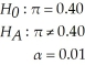 For the following hypothesis test: With n= 64 and p= 0.42,state the decision rule in terms of the critical value of the test statistic