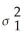 A two-tailed test for two population variances could have a null hypothesis like the following: H<sub>0</sub> : =