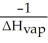 <strong>The slope of a plot of the natural log of the vapor pressure of a substance versus 1/T is ________.</strong> A)ΔH<sub>vap</sub> B)-ΔH<sub>vap</sub> C) D)- E)