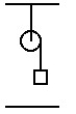 <strong> In the figure,a mass of 35.30 kg is attached to a light string that is wrapped around a cylindrical spool of radius 10 cm and moment of inertia 4.00 kg · m2.The spool is suspended from the ceiling,and the mass is then released from rest a distance 3.50 m above the floor.How long does it take to reach the floor?</strong> A)2.97 s B)2.85 s C)0.892 s D)4.18 s E)5.89 s