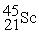 <strong>Scandium <sup>44</sup>Sc decays by emitting a positron.The nuclide that is the product of the decay is:</strong> A) B) C) D) E)