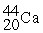 <strong>Scandium <sup>44</sup>Sc decays by emitting a positron.The nuclide that is the product of the decay is:</strong> A) B) C) D) E)