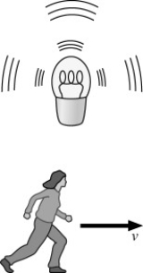 <strong>A light source is flashing on and off with a frequency of 1 Hz.If you were to run really fast (say 80% the speed of light),with your direction of motion perpendicular to the direction of the light,you would observe the frequency of the flashing to </strong> A)decrease. B)increase. C)remain the same.