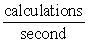 <strong>How many nanoseconds does it take for a computer to perform one calculation if it performs 6.7 × 107 ?</strong> A)15 ns B)67 ns C)11 ns D)65 ns