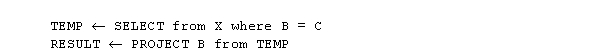 <strong>Given the relation X below what value will be retrieved by the following query? </strong> A) 2 B) 3 C) 4 D) 5