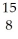 <strong>If a neutral element has 8 neutrons and 7 electrons, which expression correctly identifies the element?</strong> A) N B) O C) O D) O E)cannot tell from information given