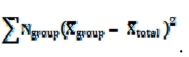 The __________ sum of squares is defined as