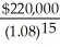 NPV = -$220,000 + = -$150,646.82