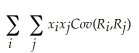 <strong>Use the table for the question(s)below. Consider the following covariances between securities: Which of the following formulas is INCORRECT?</strong> A)Variance of an equally Weighted Portfolio = (1 - )(Average Variance of Individual Stocks)+ (Average covariance between the stocks) B)Variance of a portfolio = C)Variance of a portfolio = D)Variance of a portfolio =