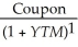 <strong>Which of the following statements is FALSE?</strong> A)The IRR of an investment in a zero-coupon bond is the rate of return that investors will earn on their money if they buy a default free bond at its current price and hold it to maturity. B)The yield to maturity of a bond is the discount rate that sets the future value of the promised bond payments equal to the current market price of the bond. C)Financial professionals also use the term spot interest rates to refer to the default-free zero-coupon yields. D)When we calculate a bond's yield to maturity by solving the formula, Price of an n-period bond = + + ... + , the yield we compute will be a rate per coupon interval.