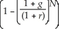 <strong>Which of the following statements regarding growing annuities is FALSE?</strong> A)A growing annuity is a stream of N growing cash flows, paid at regular intervals. B)We assume that g < r when using the growing annuity formula. C)PV of a growing annuity = C × <sub> </sub> <sub> </sub> D)A growing annuity is like a growing perpetuity that never comes to an end.