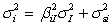 In the total market risk equation for security i as follows: which term denotes the market risk of security i ?