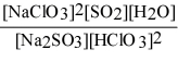 <strong>Write the equilibrium expression Kc for the reaction: sodium sulfite(aq) + chloric acid (aq) ⇌ sodium chlorite(aq) + sulfur dioxide(g) + water(l).</strong> A) B) C) D) E)