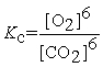 <strong>Write the equilibrium constant expression for the following reaction: 6 CO2(g) + 6 H2O(l) ⇌ C6H12O6(s) + 6 O2(g)</strong> A) B) C) D) E)
