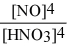 <strong>Write the equilibrium constant expression for the reaction: 3 Sn(s) + 4 HNO3(aq) + H2O(l) ⇌ 3 H2SnO3(s) + 4 NO(g)</strong> A) Kc = B) Kc = C) Kc = D) Kc = E) Kc =