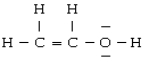 <strong>For the molecule </strong> A) the geometry about O is linear B) the hybridization on O is sp C) O is not hybridized D) both carbons are sp2 hybridized E) there are two π bonds between the two carbons