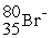 <strong>An anion has 45 neutrons and 36 electrons. If it has a -1 charge, what is its correct symbol?</strong> A) B) C) D) E)