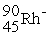 <strong>An anion has 45 neutrons and 36 electrons. If it has a -1 charge, what is its correct symbol?</strong> A) B) C) D) E)