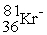 <strong>An anion has 45 neutrons and 36 electrons. If it has a -1 charge, what is its correct symbol?</strong> A) B) C) D) E)