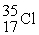 <strong>The following ratios of masses were obtained with a mass spectrometer: / = 1.8406, / = 1.5832 What is the mass of a atom in atomic mass units?</strong> A) 35.45 u B) 36.36 u C) 13.95 u D) 35.00 u E) 34.97 u