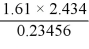 What is the answer, to the correct number of significant figures, of the following calculation?