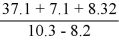 What is the answer to the correct number of significant figures of the following calculation?