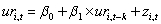 Several authors have tried to measure the persistence in U.S state unemployment rates by running the following regression:   where ur is the state unemployment rate,i is the index for the i-th state,t indicates a time period,and typically k ≥ 10. (a)Explain why finding a slope estimate of one and an intercept of zero is typically interpreted as evidence of persistence. (b)You collect data on the 48 contiguous U.S.states' unemployment rates and find the following estimates:   = 2.25 + 0.60 ×   ;R2 = 0.40,SER = 0.90 (0.61)(0.13) Interpret the regression results. (c)Analyzing the accompanying figure,and interpret the observation for Maryland and for Washington.Do you find evidence of persistence? How would you test for it?   (d)One of your peers points out that this result makes little sense,since it implies that eventually all states would have identical unemployment rates.Explain the argument. (e)Imagine that state unemployment rates were determined by their natural rates and some transitory shock.The natural rates themselves may be functions of the unemployment insurance benefits of the state,unionization rates of its labor force,demographics,sectoral composition,etc.The transitory components may include state-specific shocks to its terms of trade such as raw material movements and demand shocks from the other states.You specify the i-th state unemployment rate accordingly as follows for the two periods when you observe it,   so that actual unemployment rates are measured with error.You have also assumed that the natural rate is the same for both periods.Subtracting the second period from the first then results in the following population regression function:   It is not too hard to show that estimation of the observed unemployment rate in period t on the unemployment rate in period (t-k)by OLS results in an estimator for the slope coefficient that is biased towards zero.The formula is   . Using this insight,explain over which periods you would expect the slope to be closer to one,and over which period it should be closer to zero. (f)Estimating the same regression for a different time period results in   = 3.19 + 0.27 ×   ;R2 = 0.21,SER = 1.03 (0.56)(0.07) If your above analysis is correct,what are the implications for this time period?<div style=padding-top: 35px> 