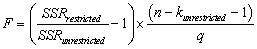 <strong>All of the following are correct formulae for the homoskedasticity-only F-statistic,with the exception of</strong> A) B) C) D)